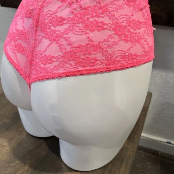 Vintage Rare VICTORIA'S SECRET very sexy high waist thong string neon pink 2014 - Picture 4 of 16